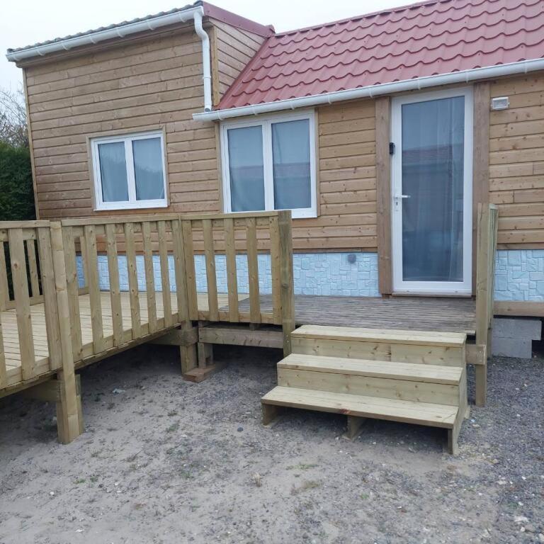 Berck-Plage - 2 Hebergements Insolites Tiny House De 2 A 8 Personnes Exteriör bild